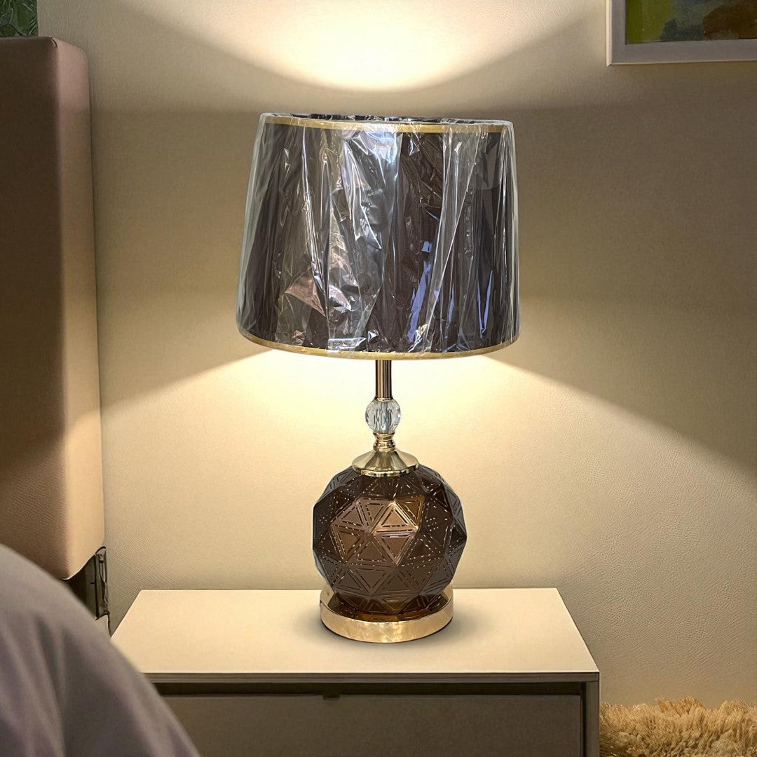 The Amara Ripple Brass Lamp